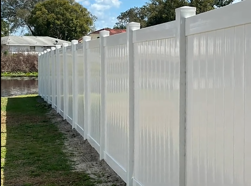 White Vinyl Privacy Fence by Perfect Fence N LLC