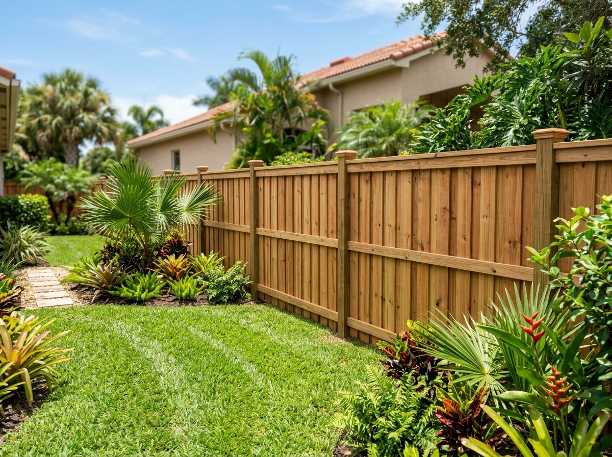 Wood Board-on-Board Fence